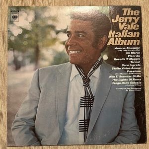 The Jerry Vale Italian Album Vinyl Record